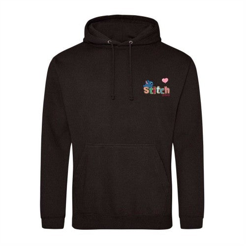 Front - Lilo & Stitch Mens Stitch Printed Valentine`s Day Hoodie