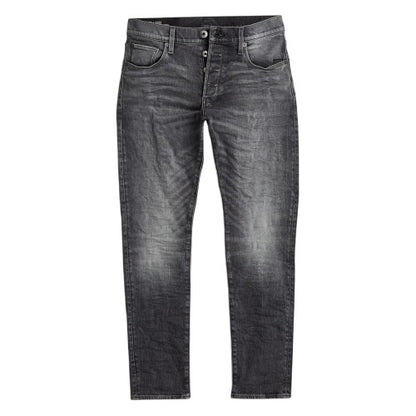 Front - G-Star Mens Denim Tapered Jeans