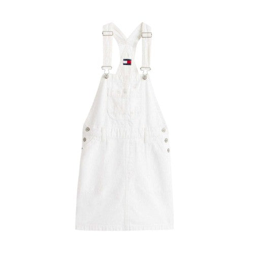 Front - Tommy Jeans Womens/Ladies Denim Dungarees
