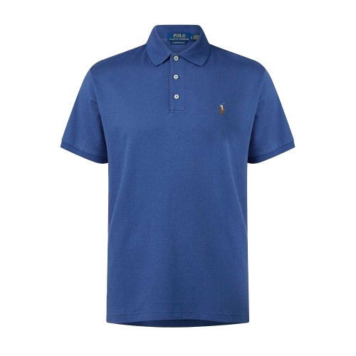 Front - Ralph Lauren Mens Pima Cotton Slim Short-Sleeved Polo Shirt
