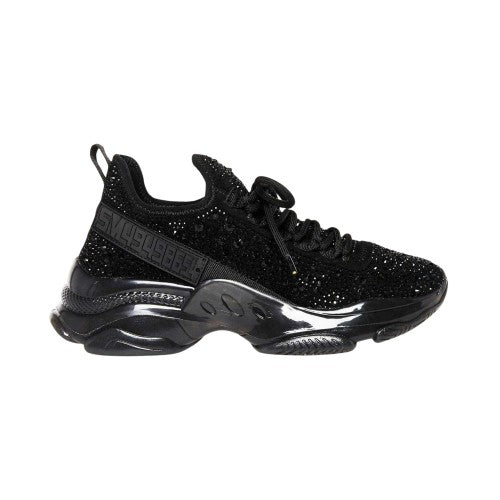 Front - Steve Madden Womens/Ladies Maxima-R Embellished Mesh Trainers