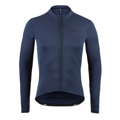 Front - dhb Mens Blok Thermal Long-Sleeved Cycling Jersey
