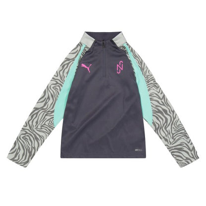 Front - Puma Childrens/Kids Neymar JR Zebra Print Regular Long-Sleeved Top