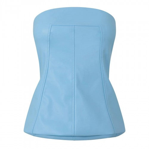 Front - AmyLynn Womens/Ladies Metallic Corset Top