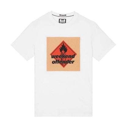 Front - Weekend Offender Mens Blue Lines Massive Attack T-Shirt