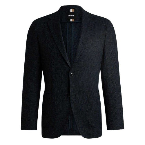 Front - Boss Mens C Jaye Herringbone Regular Formal Blazer
