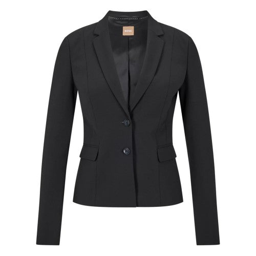 Front - Boss Womens/Ladies Jaru Lapel Collar Blazer