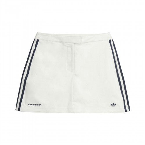 Front - Adidas Womens/Ladies Originals X Sporty & Rich 3 Stripes Skort