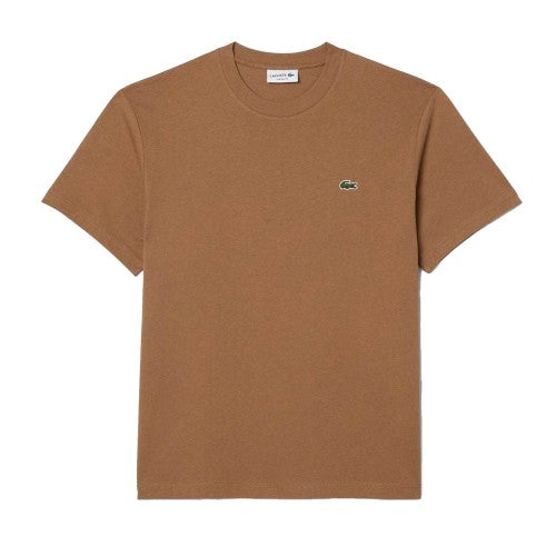 Front - Lacoste Mens Embroidered Logo Cotton T-Shirt
