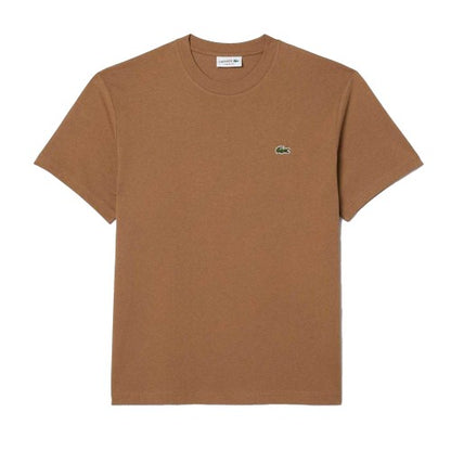 Front - Lacoste Mens Embroidered Logo Cotton T-Shirt