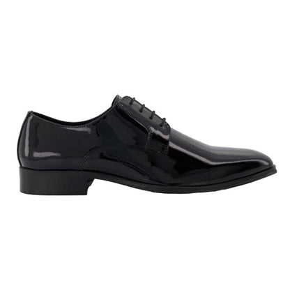 Front - Dune London Mens Formal Low Block Heel Gibson Shoes