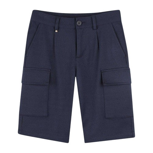 Front - Boss Childrens/Kids Plain Cargo Shorts