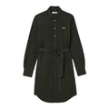 Front - Lacoste Womens/Ladies Pique Belted Shirt Dress