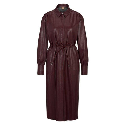 Front - Boss Womens/Ladies Dibanora Collared Midi Shirt Dress
