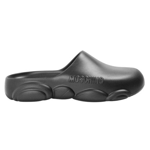 Front - Moschino Unisex Adult Moschino Slip-on Flat Clogs