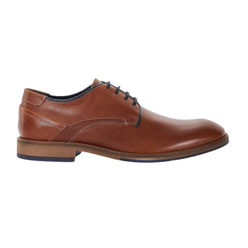 Front - Dune London Mens Bridon Leather Derby Shoes