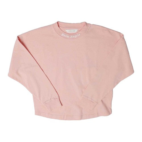 Front - Palm Angels Childrens/Kids Logo Long-Sleeved T-Shirt