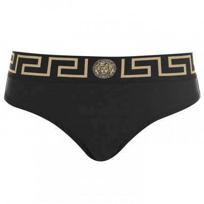 Front - Versace Womens/Ladies Geometric Taped Bikini Bottoms