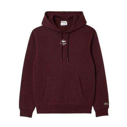 Front - Lacoste Unisex Adult Back Print Hoodie