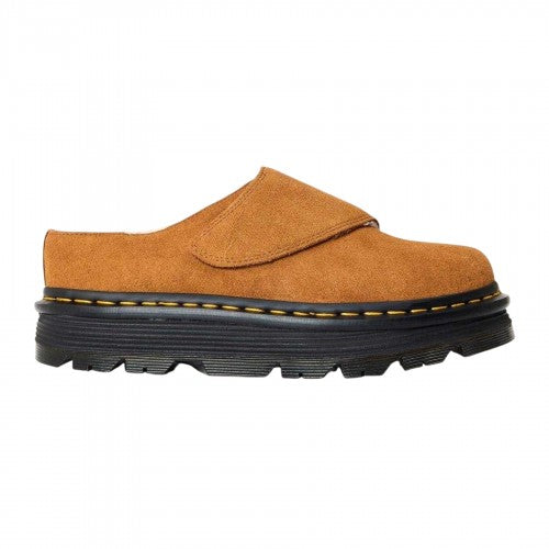 Front - Dr Martens Womens/Ladies Zebzag Suede Mules