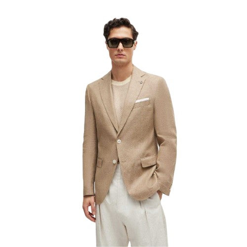Front - Boss Mens H Hutson Slim Formal Suit Jacket