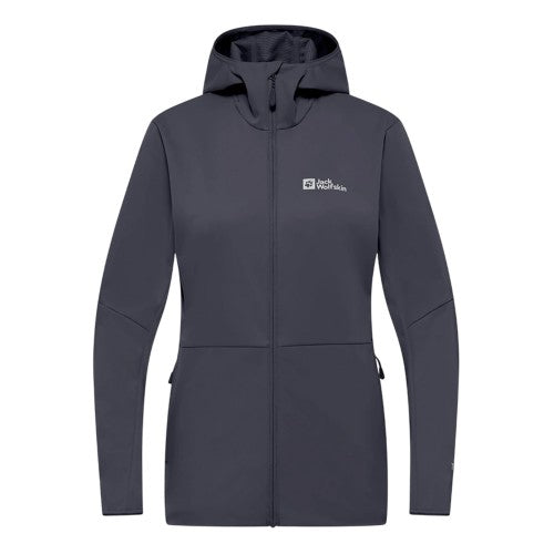Front - Jack Wolfskin Womens/Ladies Feldberg Logo Soft Shell Jacket
