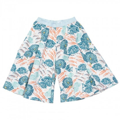 Front - Kenzo Childrens/Kids Ocean Wide Leg Trousers