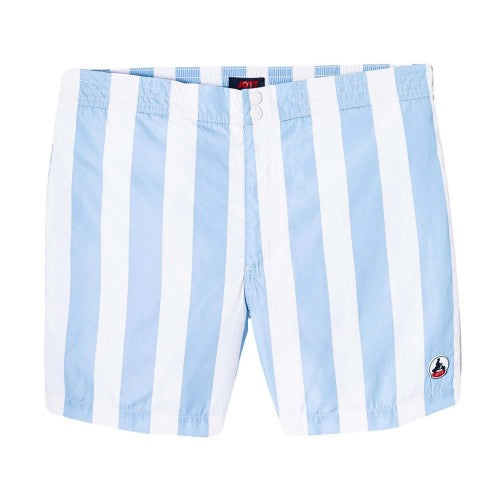 Front - Jott Mens Deauville Contrast Striped Swim Shorts