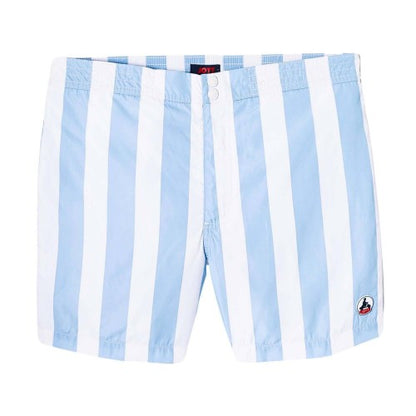 Front - Jott Mens Deauville Contrast Striped Swim Shorts