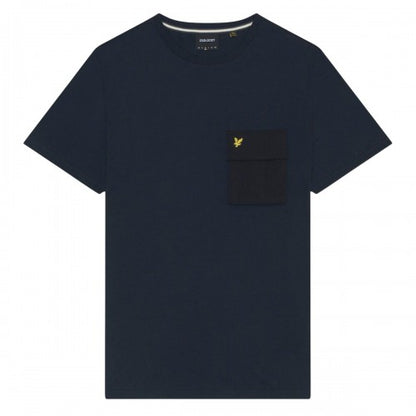 Front - Lyle & Scott Mens Woven Pocket T-Shirt