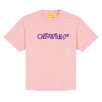 Front - Off White Childrens/Kids Big Bookish T-Shirt