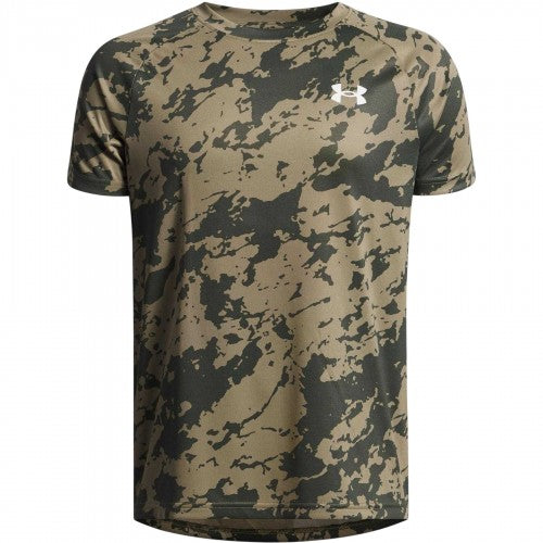 Front - Under Armour Boys Tech 2.0 Camo T-Shirt