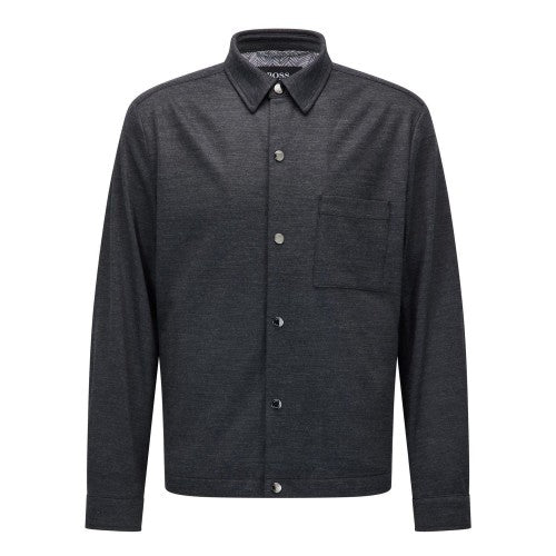 Front - Boss Mens C-Carper Melange Shirt Jacket
