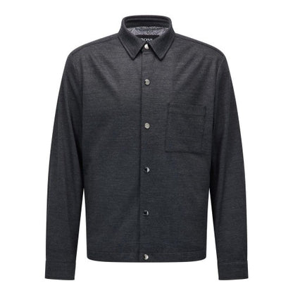 Front - Boss Mens C-Carper Melange Shirt Jacket