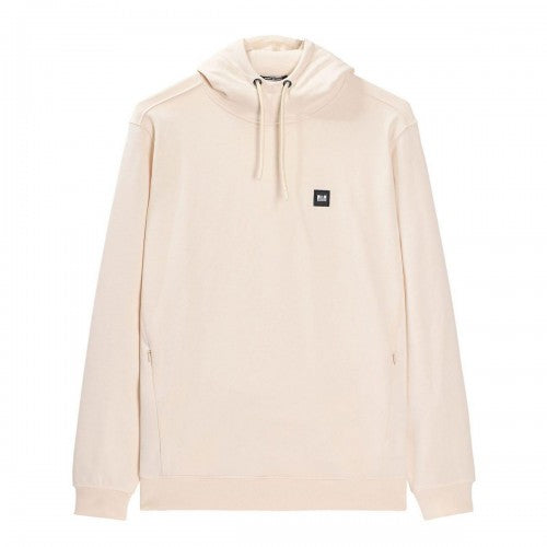 Front - Weekend Offender Mens Ribbed Ribbed Badge Hoodie