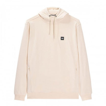 Front - Weekend Offender Mens Ribbed Ribbed Badge Hoodie