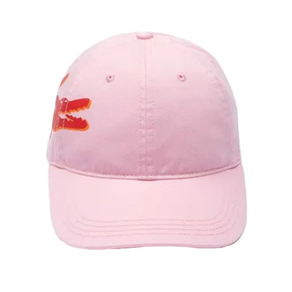 Front - Lacoste Crocodile Cotton Baseball Cap