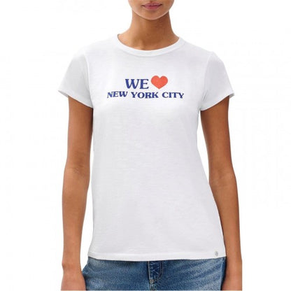 Front - Rag And Bone Womens/Ladies NYC Graphic Cotton T-Shirt