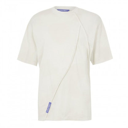 Front - A-COLD-WALL Mens Chartered Asymmetric T-Shirt