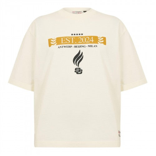 Front - Summer Games Mens Laurel Logo Oversized T-Shirt