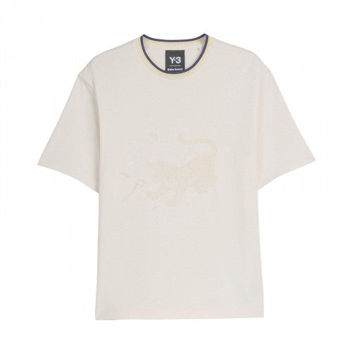 Front - Y-3 Mens Wales Bonner Graphic Print T-Shirt
