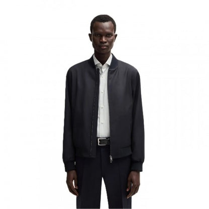 Front - Boss Mens H Hanry Regular Bomber Jacket