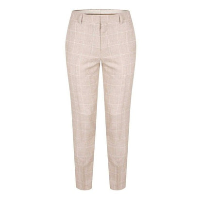 Front - Boss Womens Ladies Plaid Tailored Suit Trousers