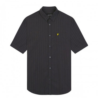 Front - Lyle & Scott Mens Textured Short-Sleeved Shirt