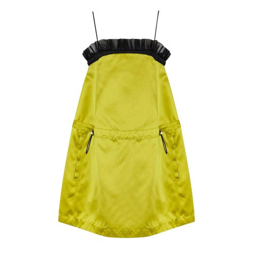Front - Off White Womens Ladies Off Spaghetti Strap Mini Dress