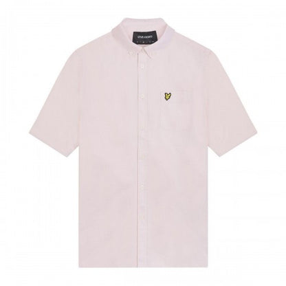 Front - Lyle & Scott Mens Oxford Short-Sleeved Shirt