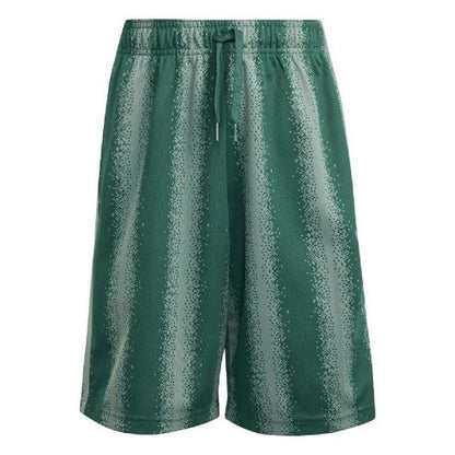 Front - Adidas Originals Boys Minecraft Loose Fit Shorts