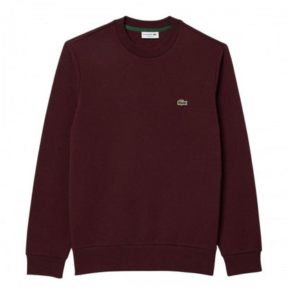 Front - Lacoste Mens Fleece Crew Neck Sweatshirt