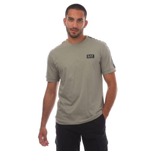 Front - Emporio Armani Mens EA7 Logo Taped T-Shirt