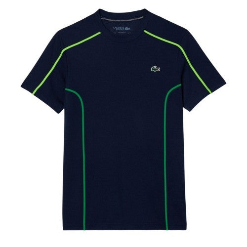 Front - Lacoste Mens Pique Ultra Dry Tennis T-Shirt